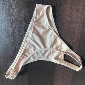 Gold high leg bikini bottoms